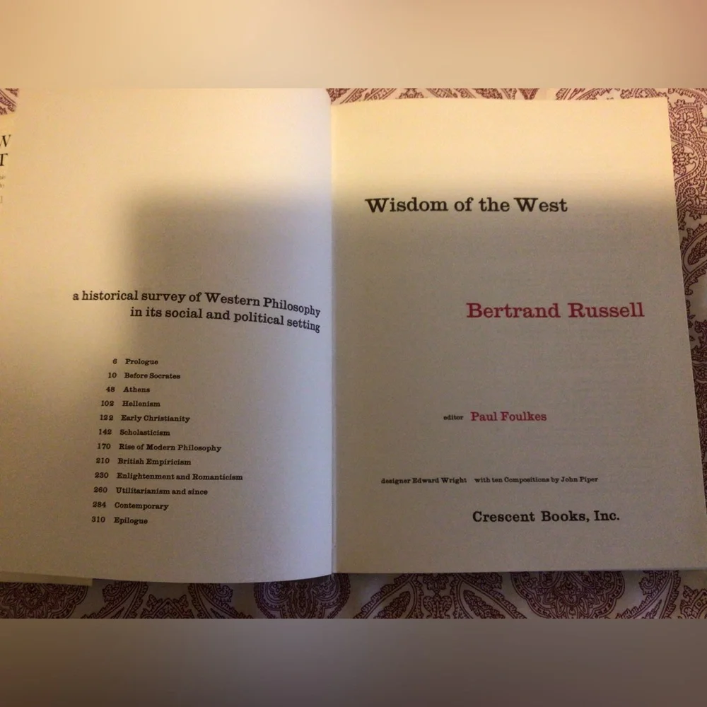 Bertrand Russell The Wisdom of the West